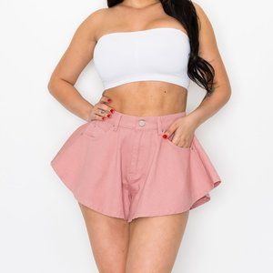 Brand New Dusty Pink Twill Short in different sizes.